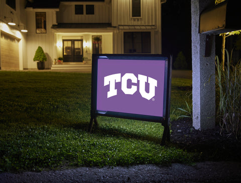 TCU Primary Mark Purple Yardsy Sign