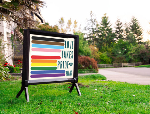 PFLAG Love Takes Pride Yardsy Sign
