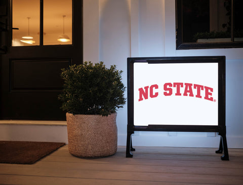 NC State White Yardsy Sign