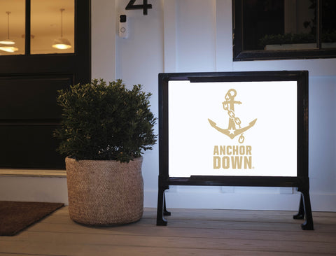 Vanderbilt University Anchor Down White Yardsy Sign