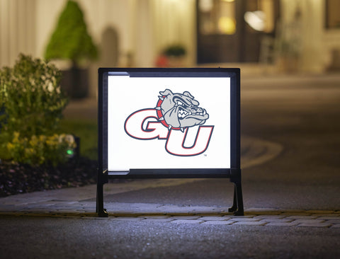 Gonzaga GU Bulldog White Yardsy Sign