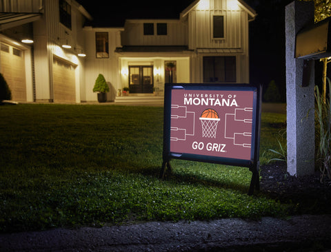 Montana Basketball Yardsy Sign