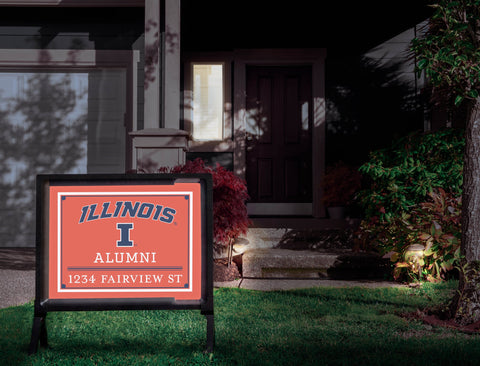 Alumni University Of Illinois Custom Yardsy Sign
