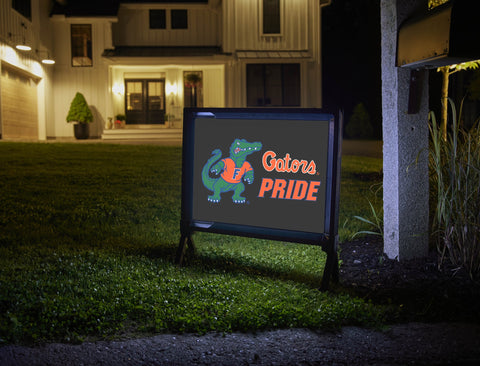 Florida Gators Pride Albert Black Yardsy Sign