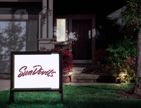 Arizona State Sun Devils Script White Yardsy Sign