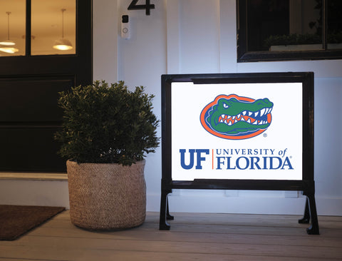 Florida Institutional Gator Mark White Yardsy Sign
