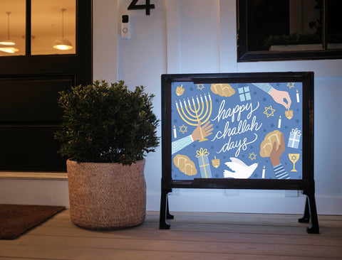 Happy Challah-Days Yardsy Sign