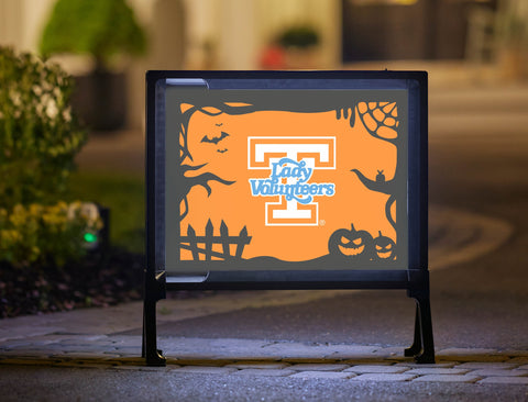 Halloween Lady Volunteers Tennessee T Yardsy Sign
