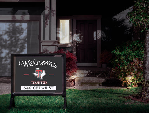 Welcome Texas Tech Custom Yardsy Sign