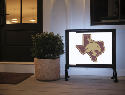 Texas State SuperCat White Yardsy Sign