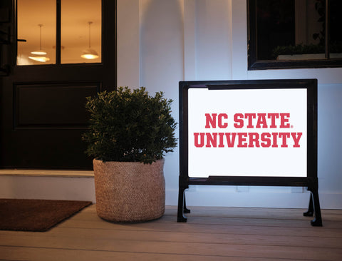 NC State University White Yardsy Sign