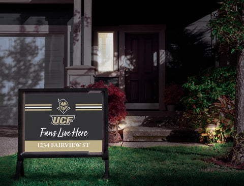 Fans Live Here Central Florida Custom Yardsy Sign