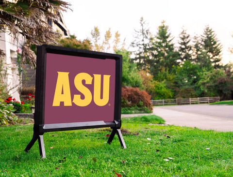 Arizona State ASU Maroon Yardsy Sign