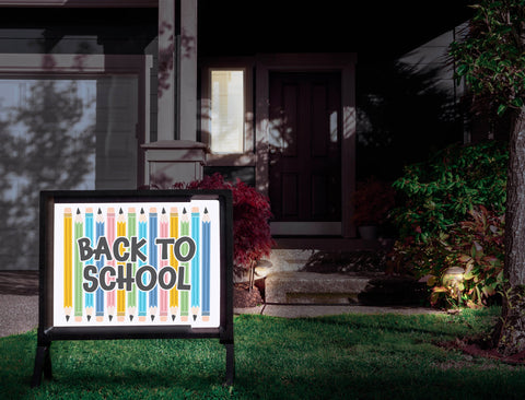 Back To School Pencils Yardsy Sign