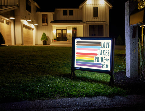 PFLAG Love Takes Pride Yardsy Sign