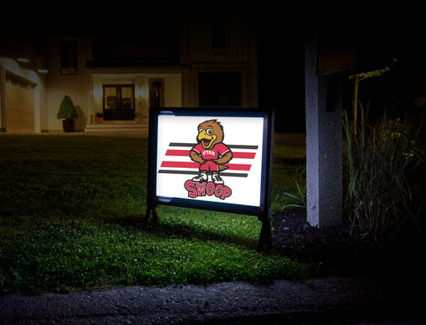 Utah Utes Swoop White Yardsy Sign