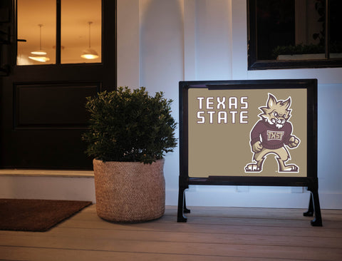 Texas State Boko Gold Yardsy Sign