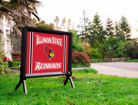 Illinois State Redbirds Head Red Yardsy Sign