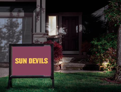 Arizona State Sun Devils Maroon Yardsy Sign