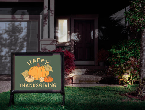 Happy Thanksgiving Pumpkin Arrangement Yardsy Sign