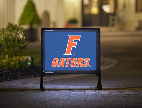 Florida F Gators Mark Blue Yardsy Sign