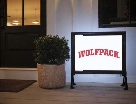 NC State Wolfpack White Yardsy Sign