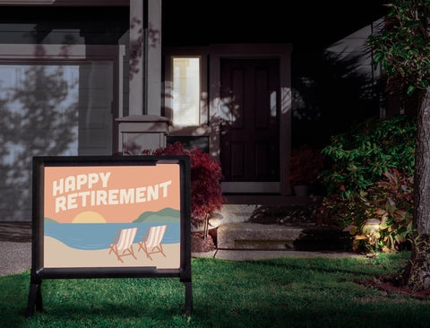 Happy Retirement Vacation Yardsy Sign