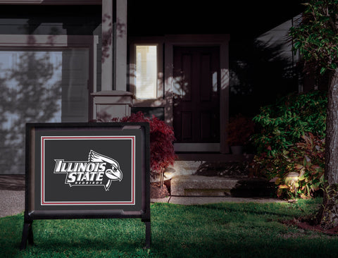 Illinois State Redbirds Black Yardsy Sign