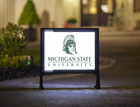 Michigan State Institutional Mark White Yardsy Sign