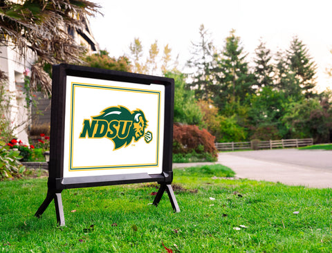 North Dakota State NDSU White Yardsy Sign