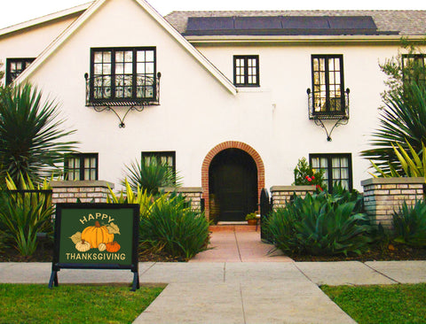 Happy Thanksgiving Pumpkin Arrangement Yardsy Sign