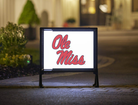 Mississippi Ole Miss White Yardsy Sign