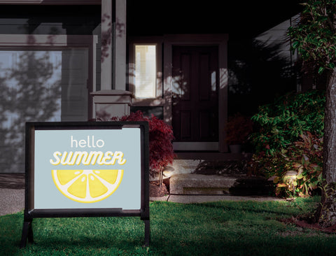 Hello Summer Lemon Yardsy Sign