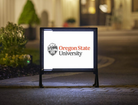 Oregon State Institutional Mark White Yardsy Sign