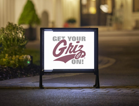 Montana Get Your Griz On Mark White Yardsy Sign
