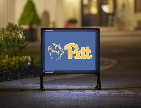 Pittsburgh Pitt Paw Game Royal Yardsy Sign