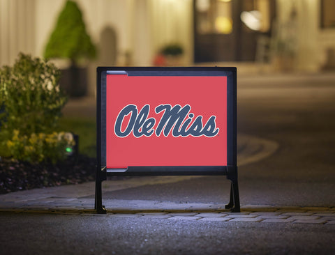 Mississippi Ole Miss Horizontal Red Yardsy Sign