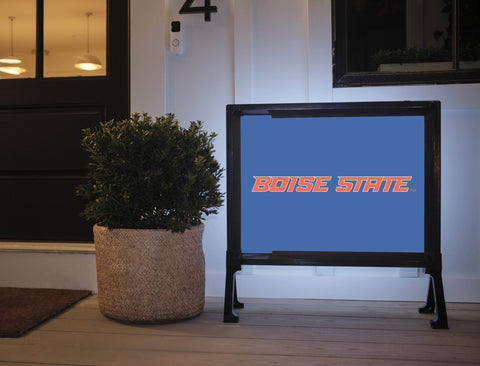 Boise State Wordmark Blue Yardsy Sign