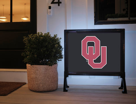 Oklahoma Athletics Mark Black Yardsy Sign