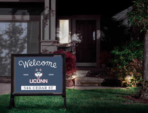 Welcome UCONN Custom Yardsy Sign