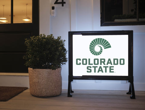 Colorado State Logo White Yardsy Sign