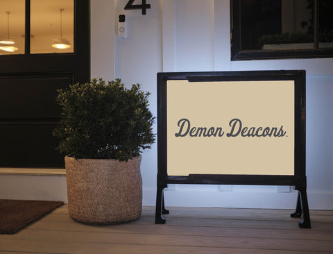 Demon Deacons Script Gold Yardsy Sign