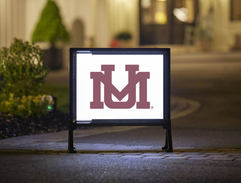 Montana UM White Yardsy Sign
