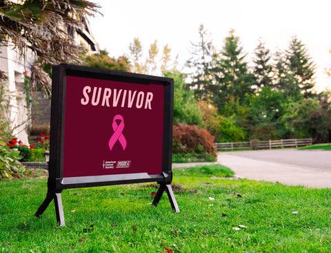 American Cancer Society Survivor Yardsy Sign