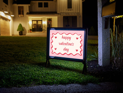 Happy Valentine's Day Yardsy Sign