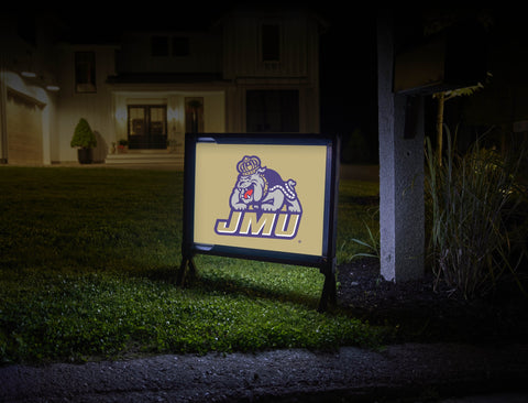 JMU Duke Dog Combo Gold Yardsy Sign