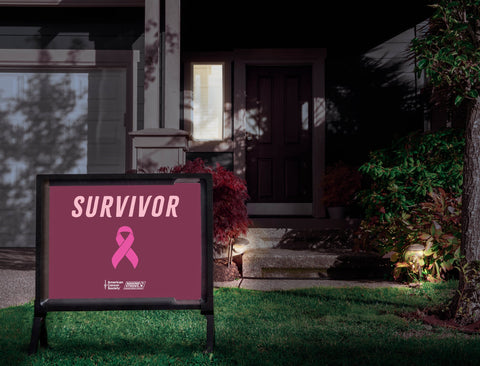 American Cancer Society Survivor Yardsy Sign