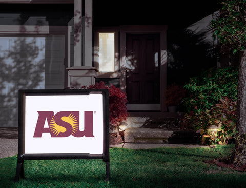 Arizona State ASU Sunburst White Yardsy Sign