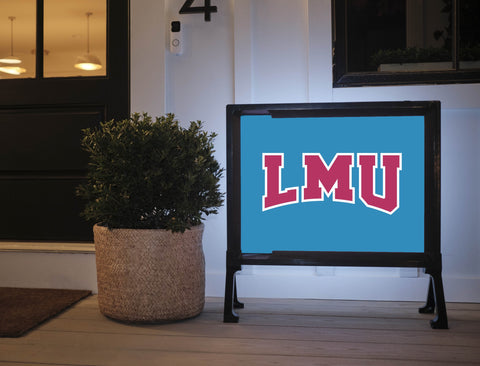 LMU Athletics Mark Blue Yardsy Sign