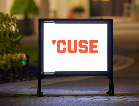 Syracuse University 'Cuse White Yardsy Sign